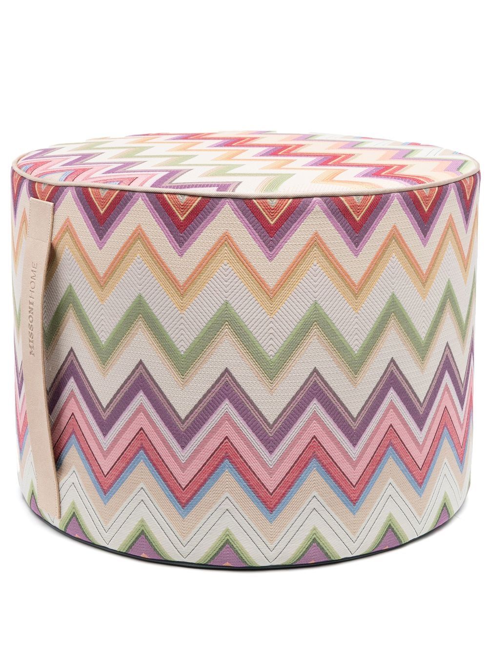 Missoni Home zigzag-pattern foot stool - Green von Missoni Home