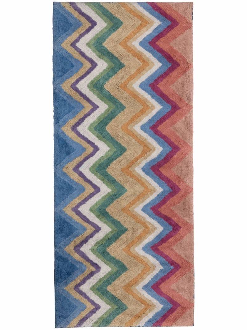 Missoni Home zigzag pattern rug - Pink von Missoni Home