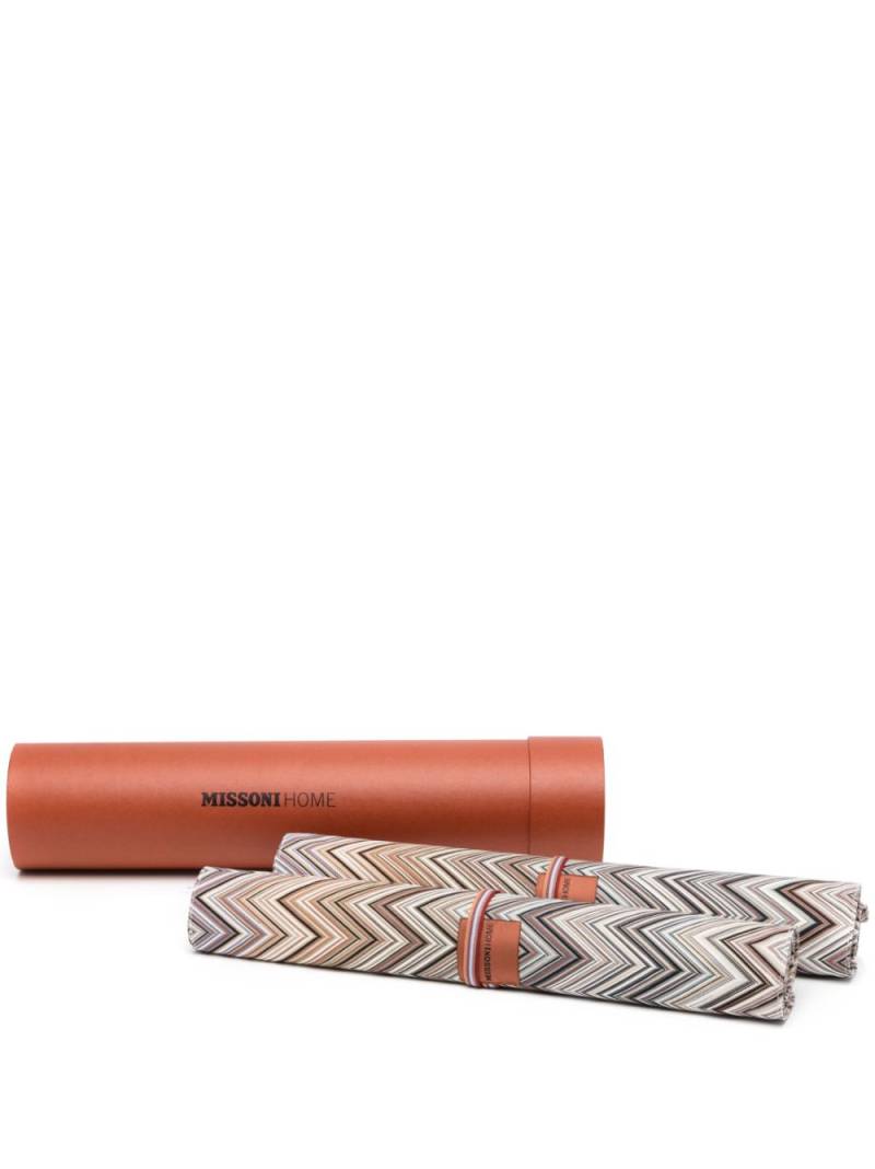 Missoni Home zigzag placemat (set of 2) - Neutrals von Missoni Home