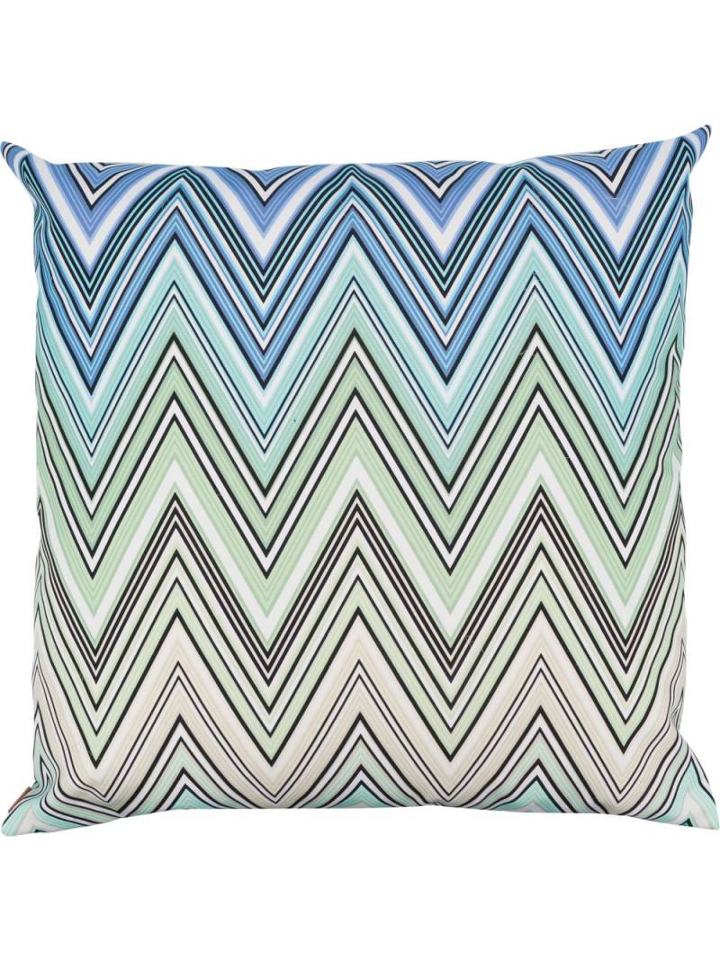 Missoni Home zigzag-print soft cushion - Green von Missoni Home