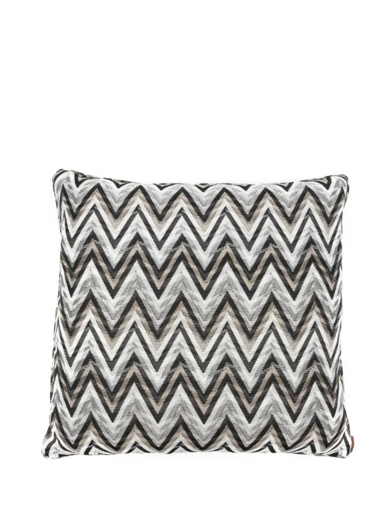 Missoni Home zigzag-woven cotton cushion - White von Missoni Home