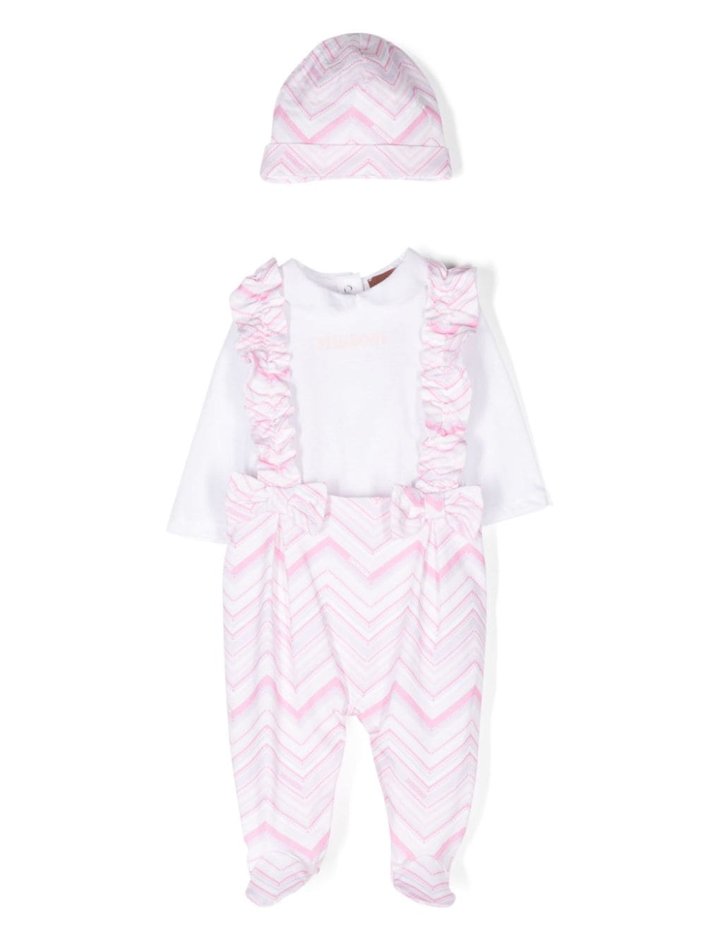 Missoni Kids chevron-print babygrow set (set of two) - White von Missoni Kids