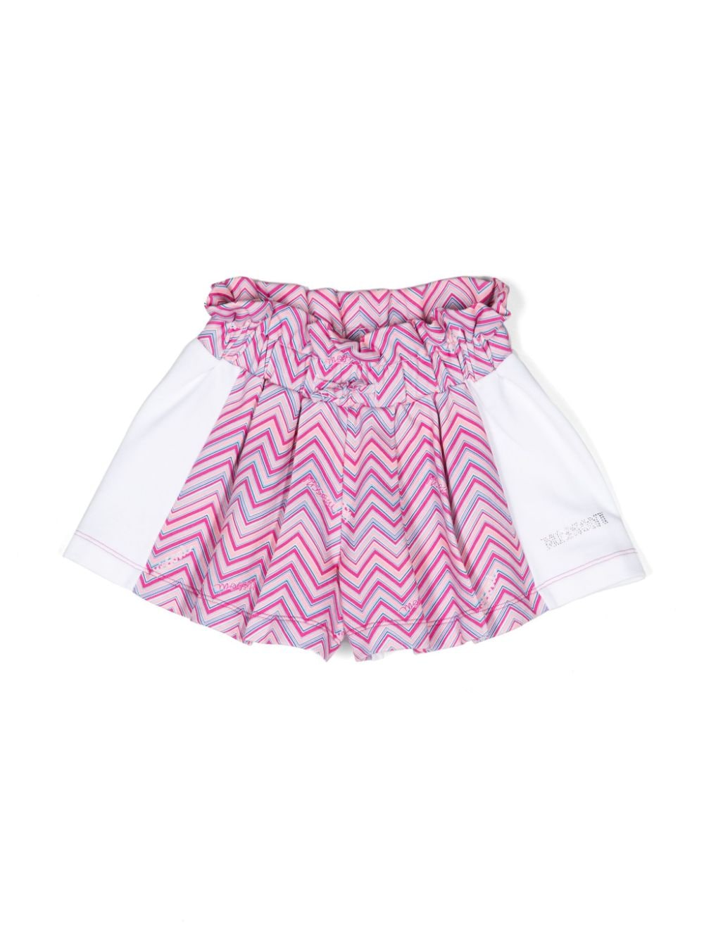 Missoni Kids chevron-print cotton shorts - Pink von Missoni Kids