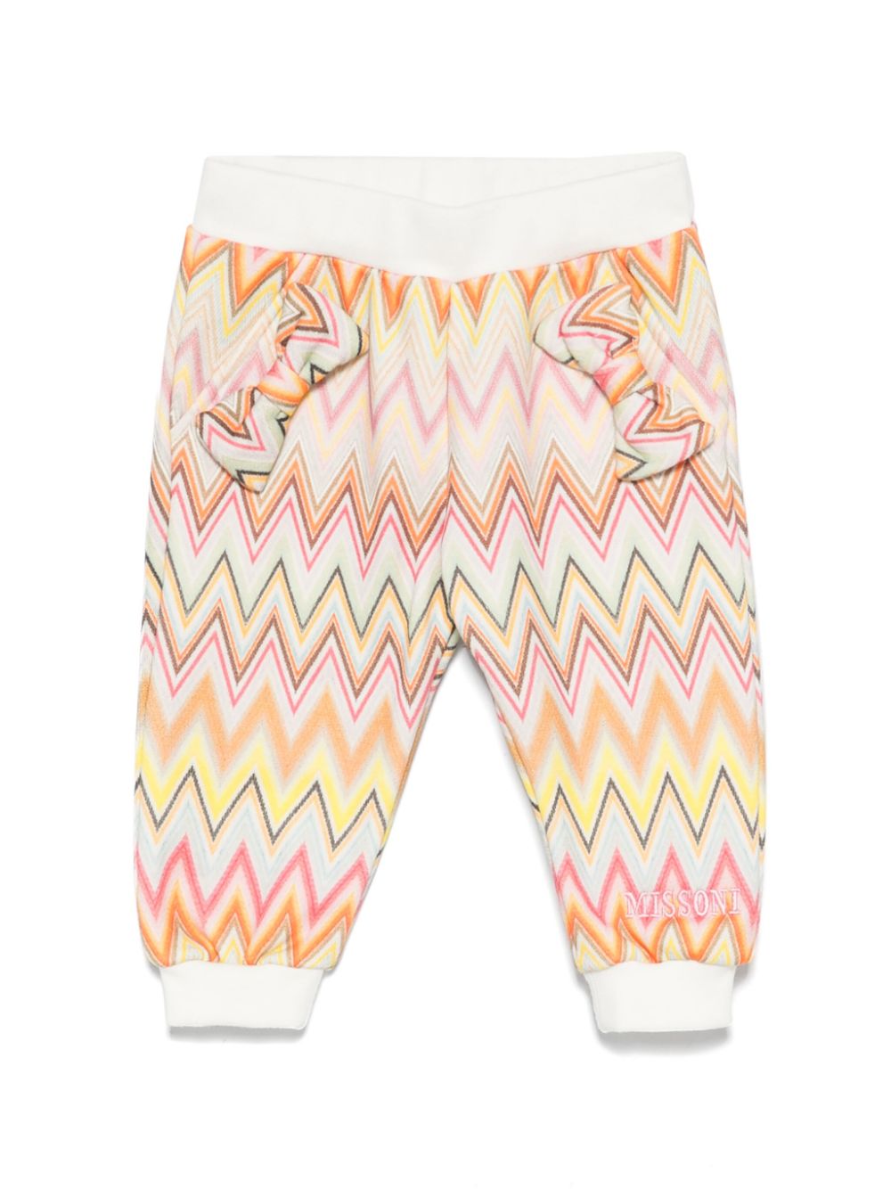 Missoni Kids chevron-print track pants - White von Missoni Kids