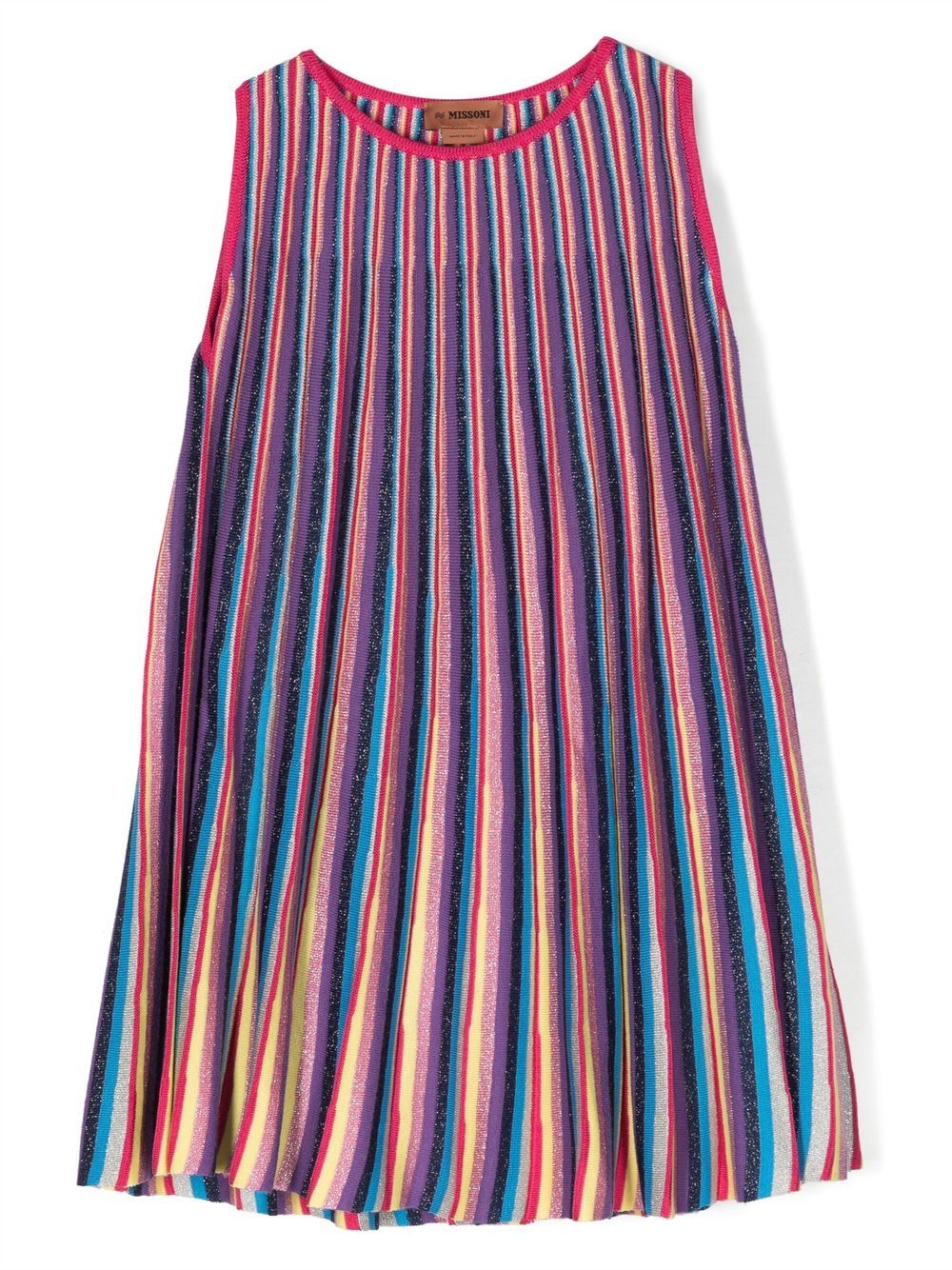 Missoni Kids fully-pleated striped dress - Pink von Missoni Kids