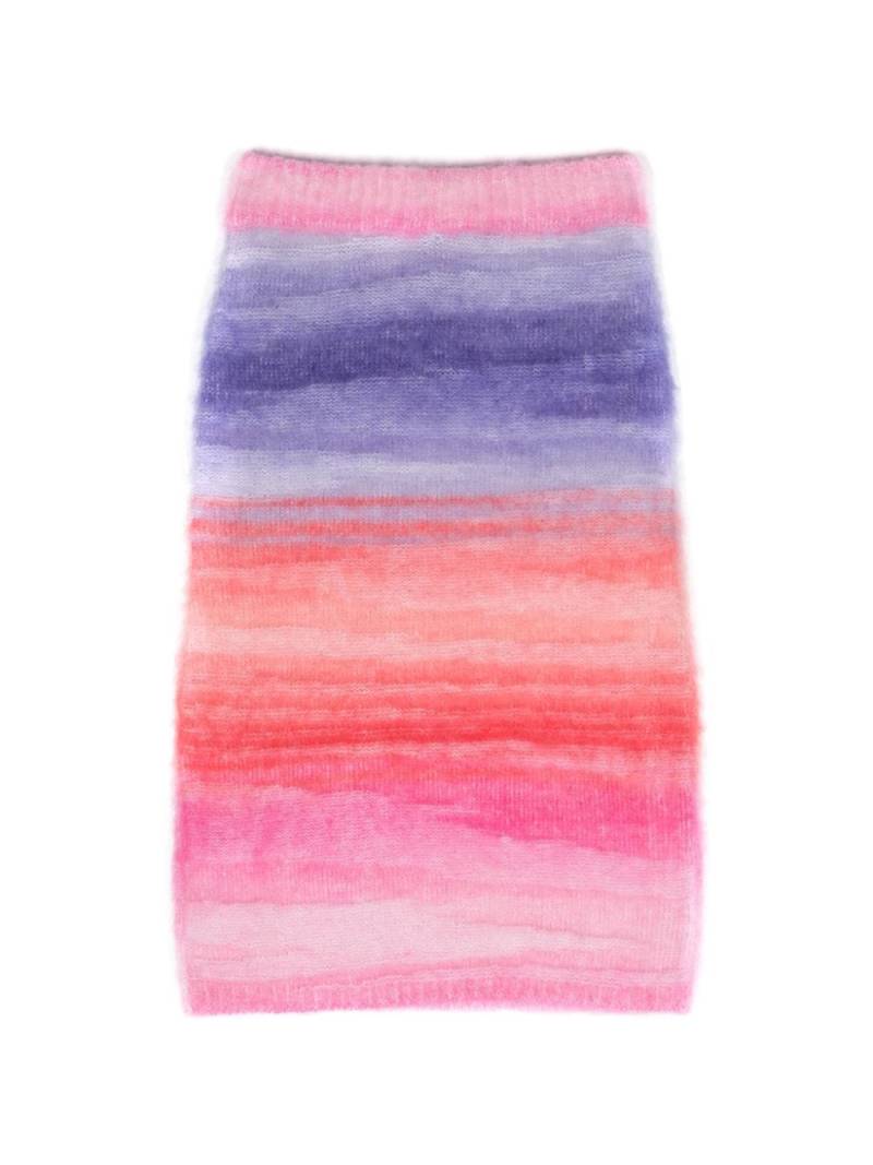 Missoni Kids gradient-effect knitted midi skirt - Pink von Missoni Kids