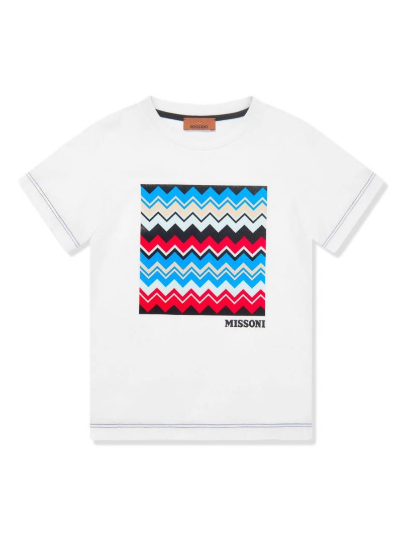 Missoni Kids graphic-print t-shirt - White von Missoni Kids