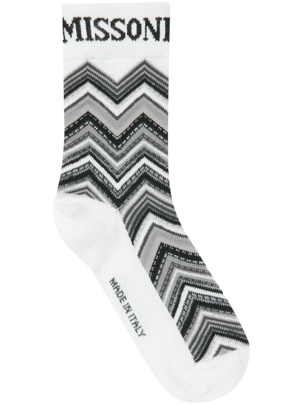 Missoni Kids intarsia-knit logo socks - White von Missoni Kids