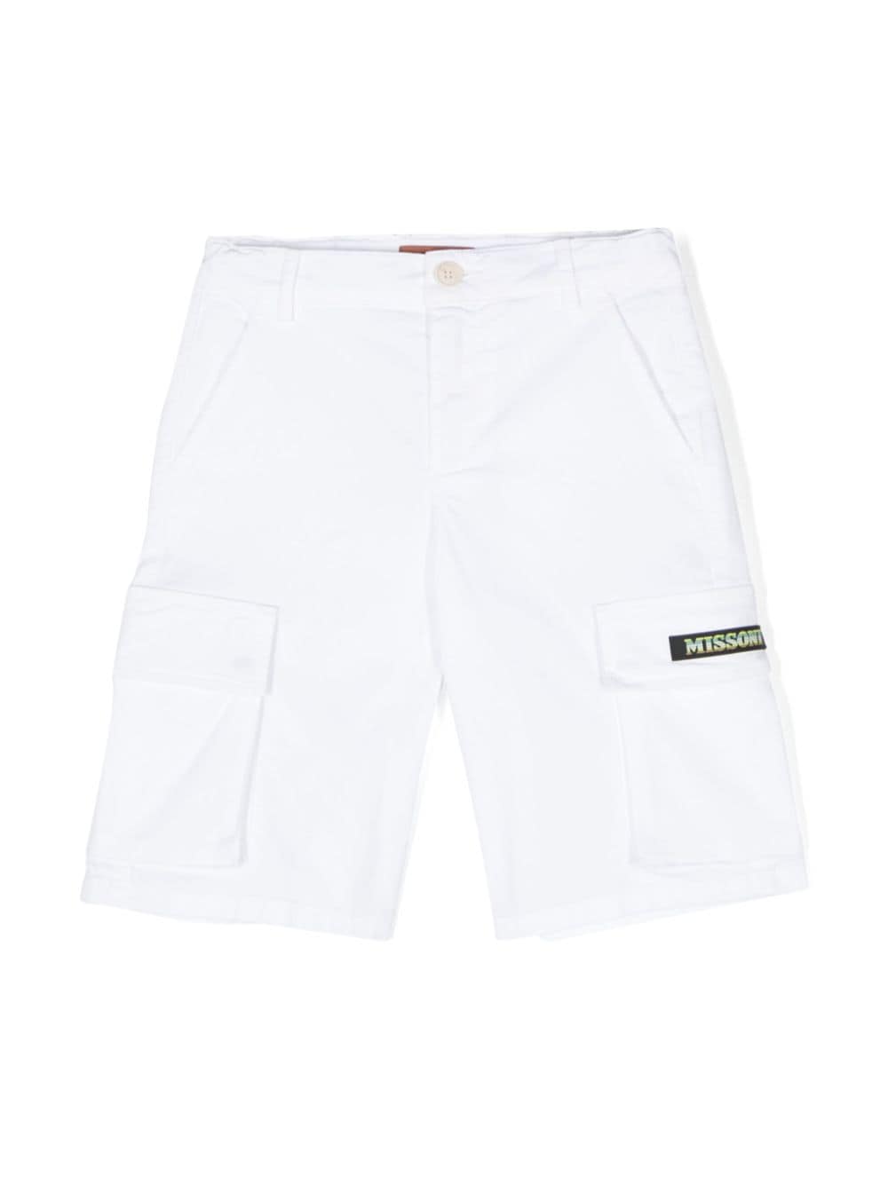 Missoni Kids logo-appliqué cargo shorts - White von Missoni Kids