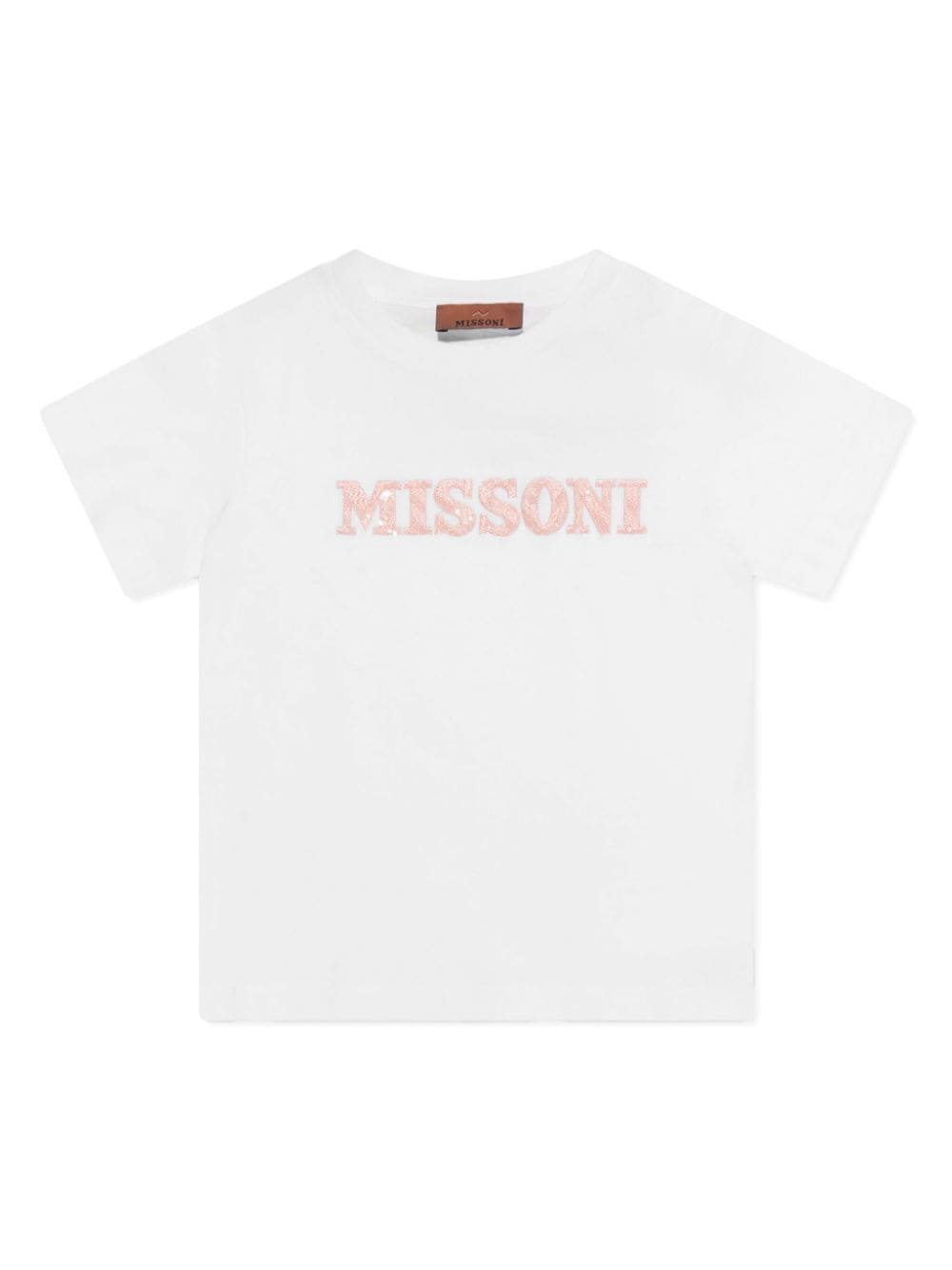 Missoni Kids logo-embroidered cotton T-shirt - White von Missoni Kids