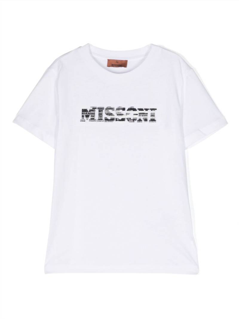 Missoni Kids logo-print cotton T-shirt - White von Missoni Kids