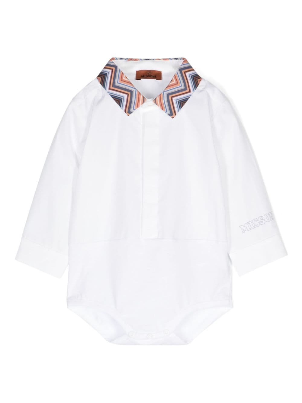 Missoni Kids logo-print cotton body - White von Missoni Kids