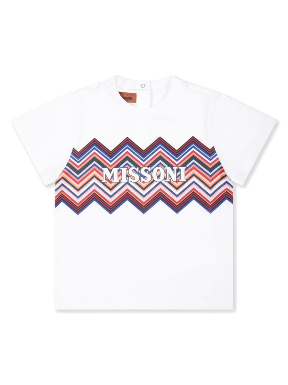 Missoni Kids logo-print organic cotton T-shirt - White von Missoni Kids