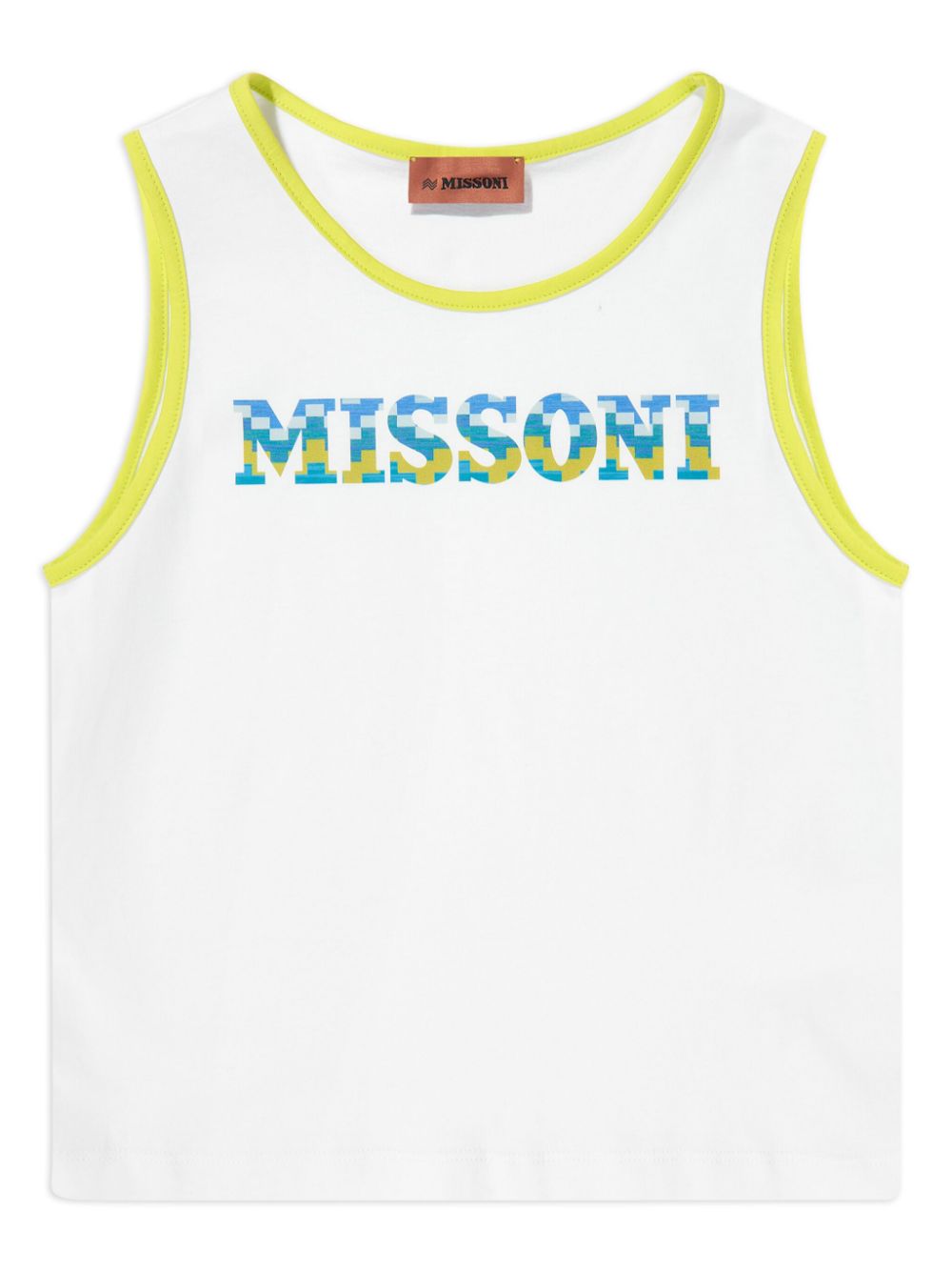 Missoni Kids logo-printed sleeveless t-shirt - White von Missoni Kids