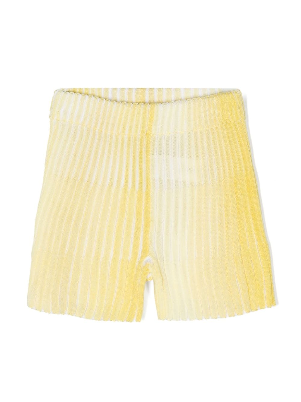 Missoni Kids ombré ribbed-knit shorts - Yellow von Missoni Kids