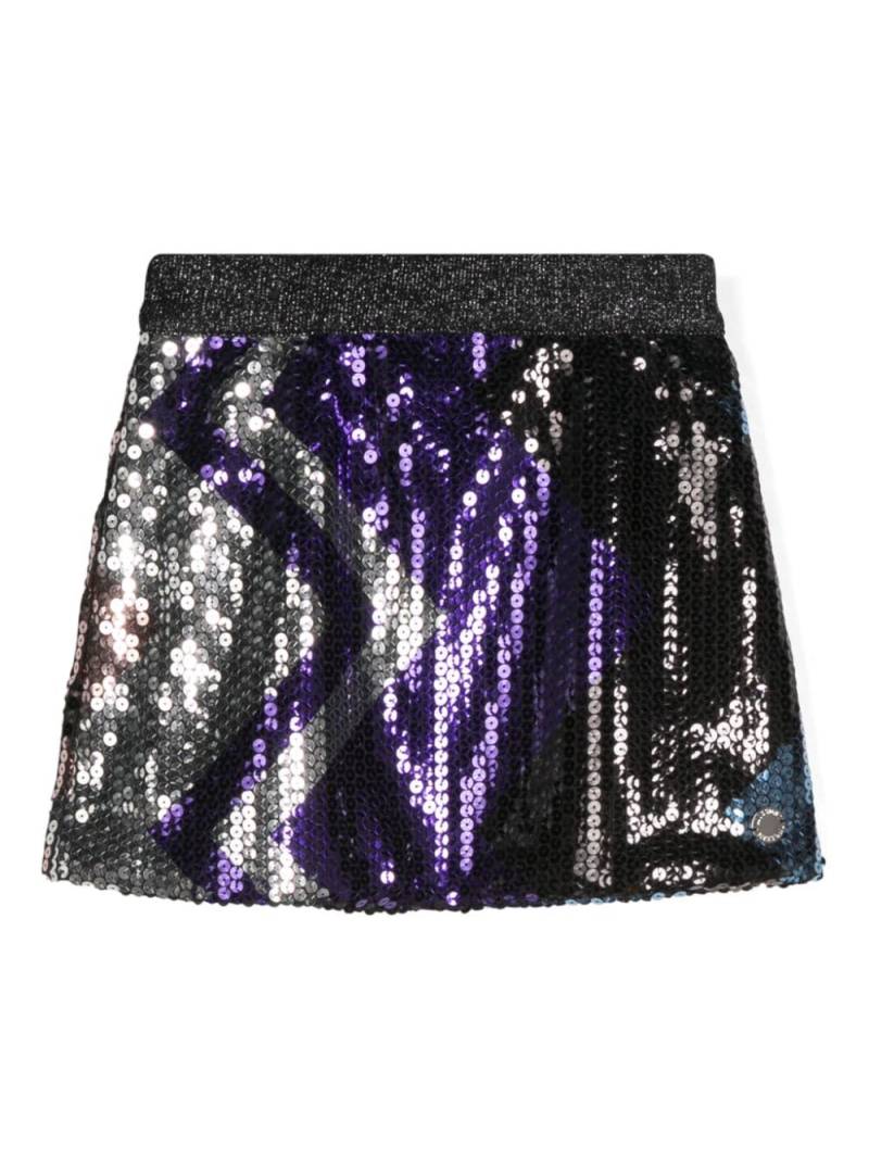 Missoni Kids sequin-embellished mini skirt - Purple von Missoni Kids