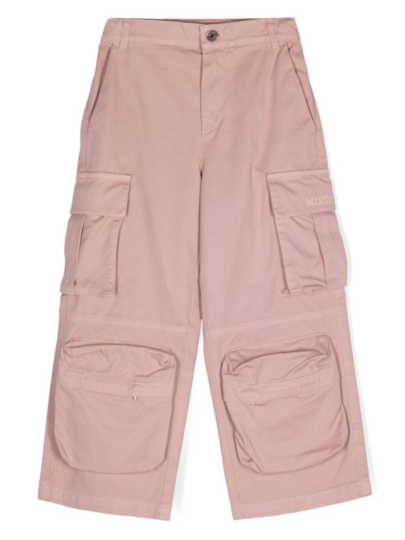 Missoni Kids twill-weave cargo pants - Pink von Missoni Kids