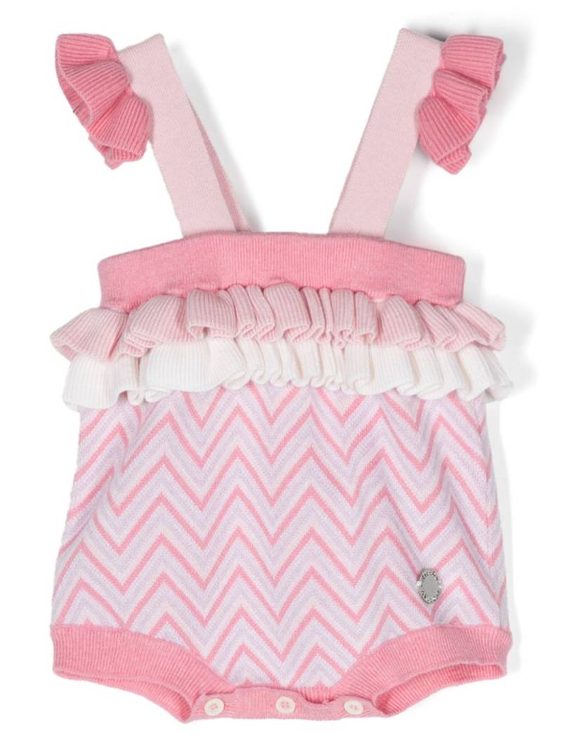 Missoni Kids zigzag bodysuit - Pink von Missoni Kids