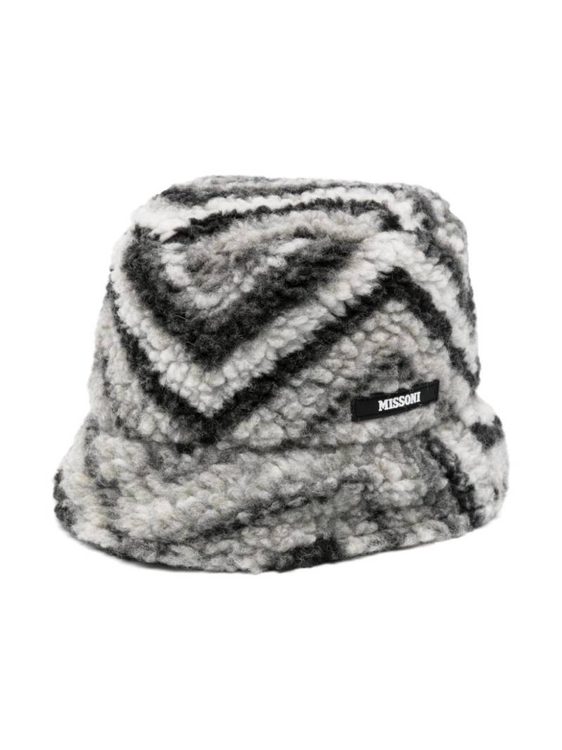 Missoni Kids zigzag bucket hat - Black von Missoni Kids