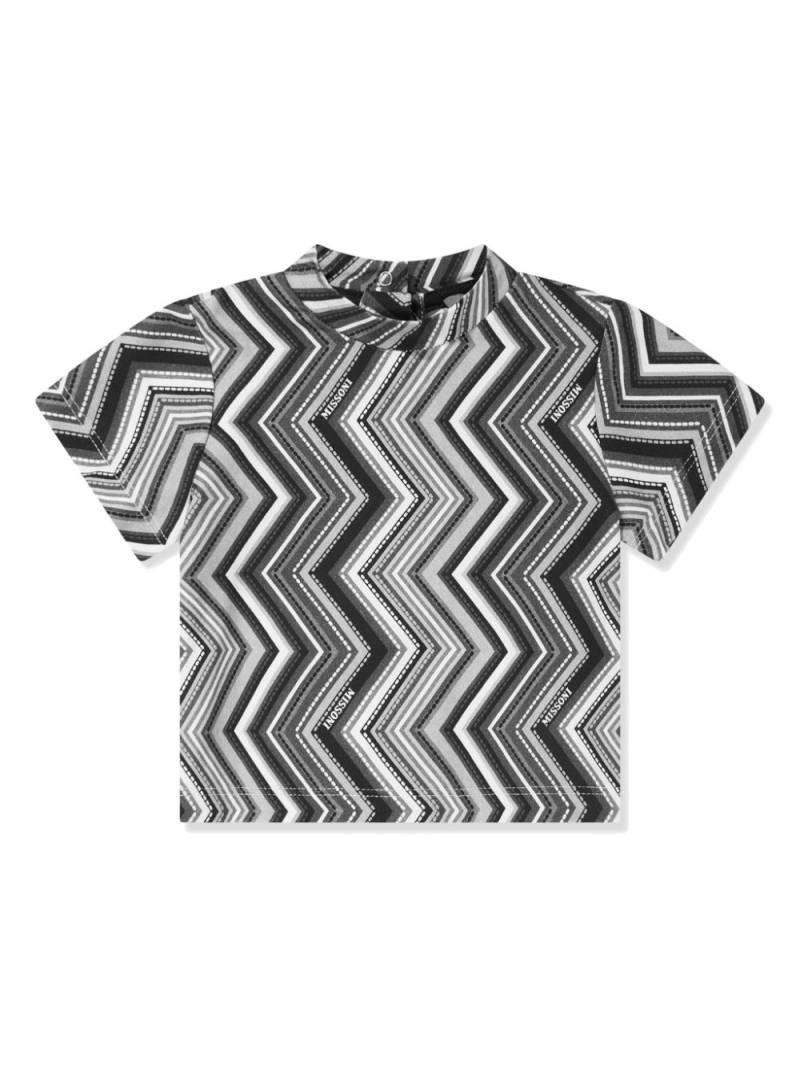 Missoni Kids zigzag-print T-shirt - Black von Missoni Kids