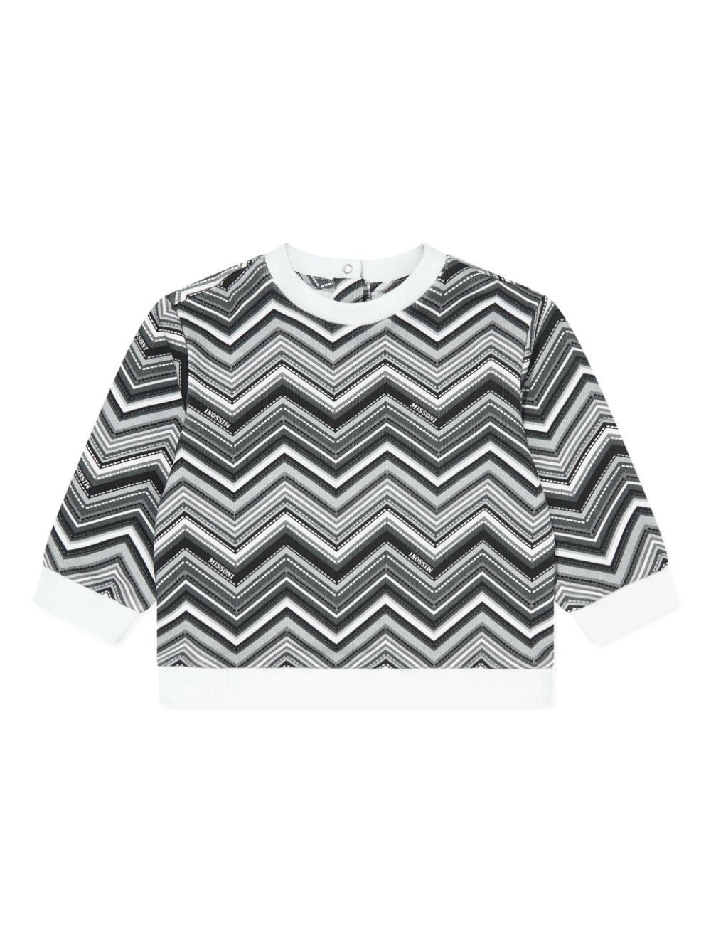 Missoni Kids zigzag-print T-shirt - Black von Missoni Kids