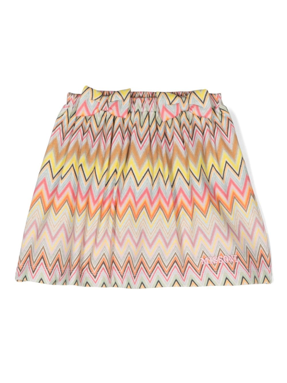 Missoni Kids zigzag-print skirt - Yellow von Missoni Kids