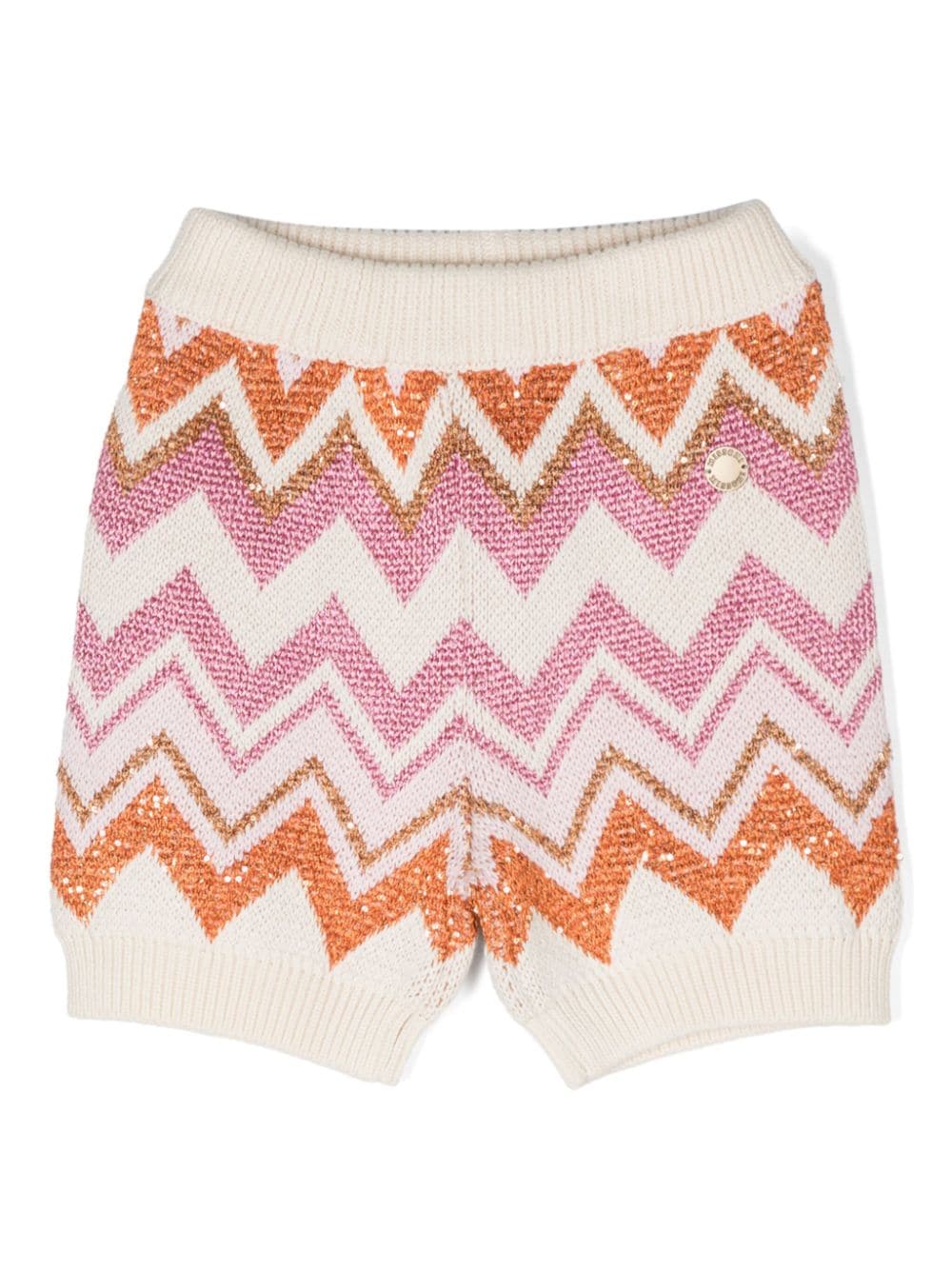 Missoni Kids zigzag trousers - Neutrals von Missoni Kids