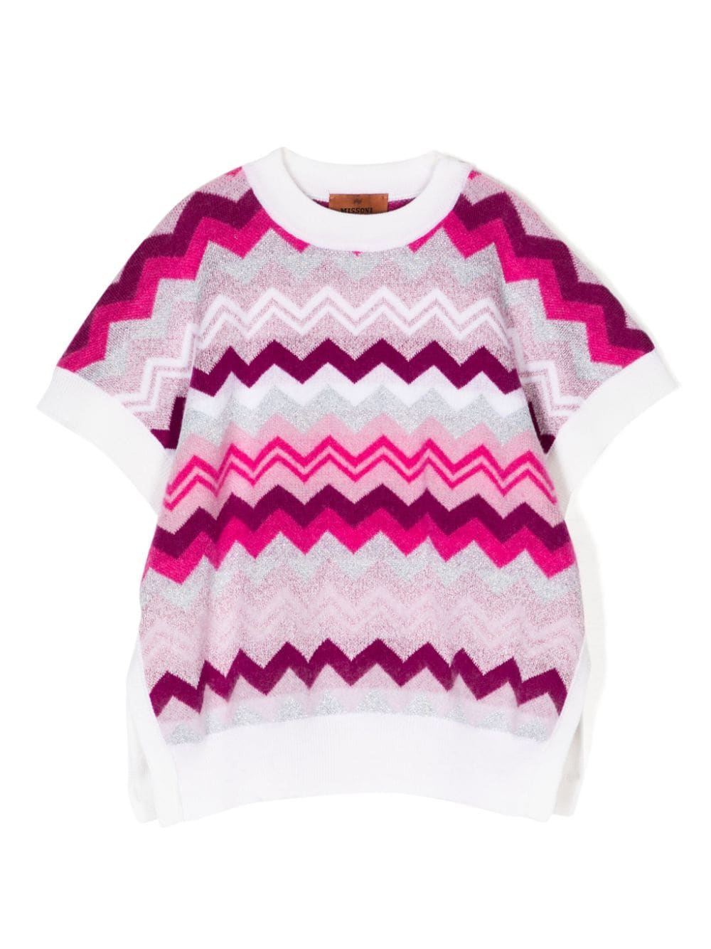 Missoni Kids zigzag-woven knitted top - Pink von Missoni Kids