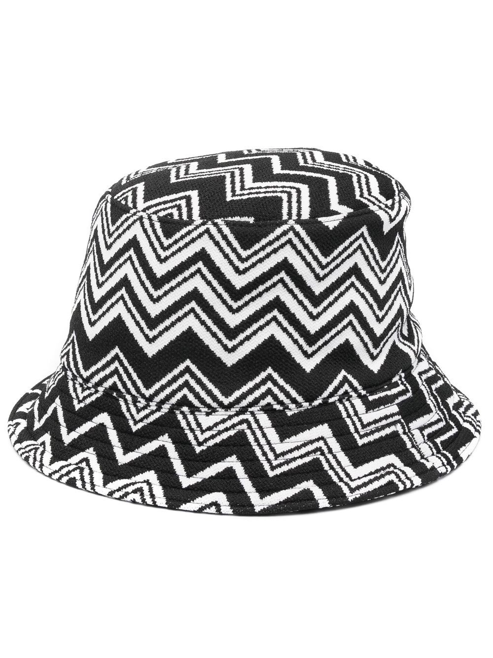 Missoni zig-zag print bucket hat - Black von Missoni