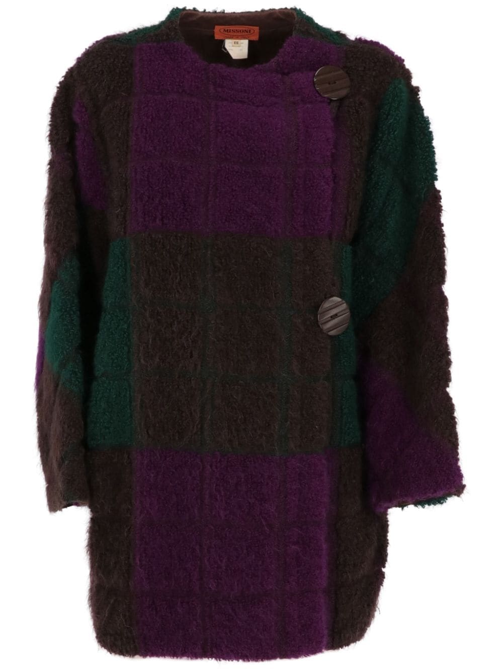 Missoni Pre-Owned 1980s colour-block coat - Purple von Missoni Pre-Owned