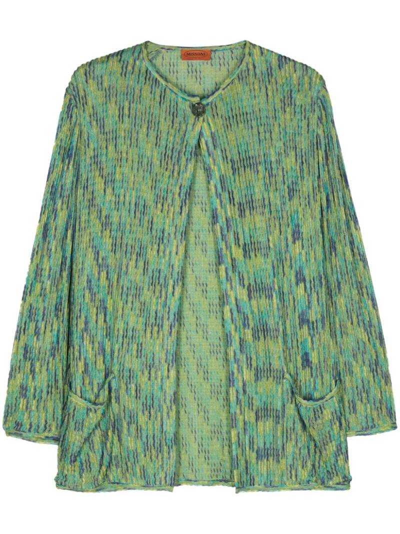 Missoni Pre-Owned 1980s knitted jacket - Green von Missoni Pre-Owned