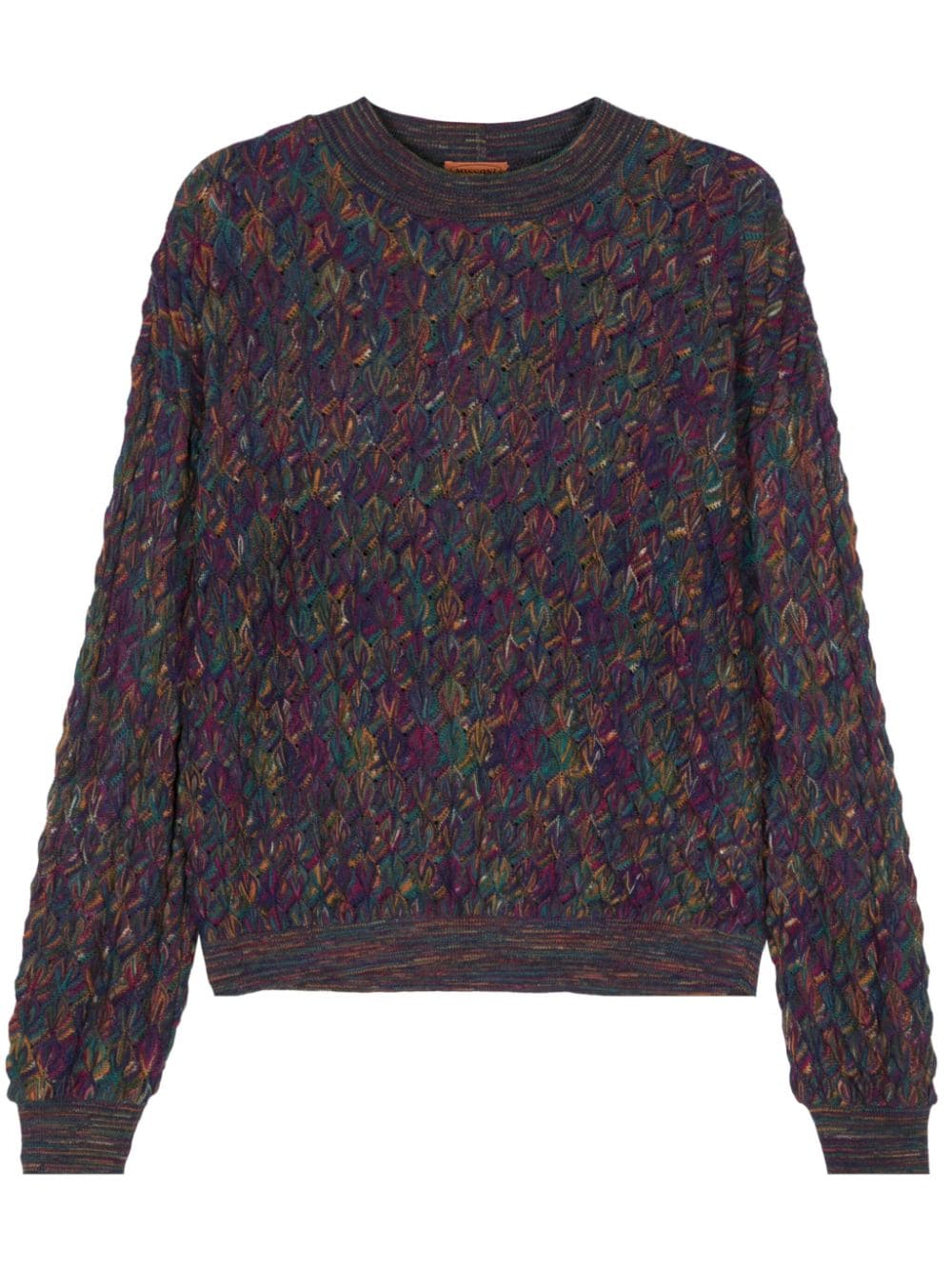 Missoni Pre-Owned 1990s abstract-pattern jumper - Purple von Missoni Pre-Owned