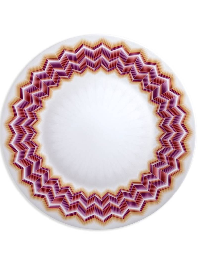 Missoni Home Zig Zag Jarris plate - White von Missoni Home