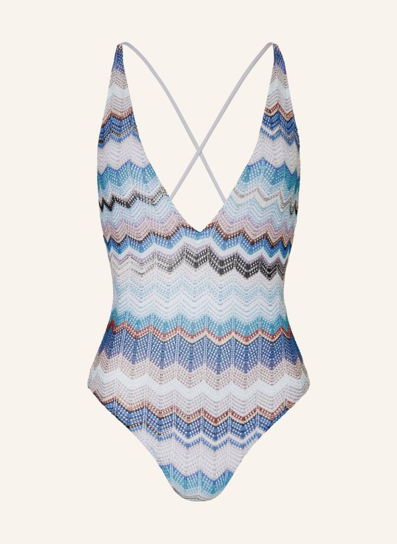 Missoni Badeanzug Mit Glitzergarn blau von Missoni