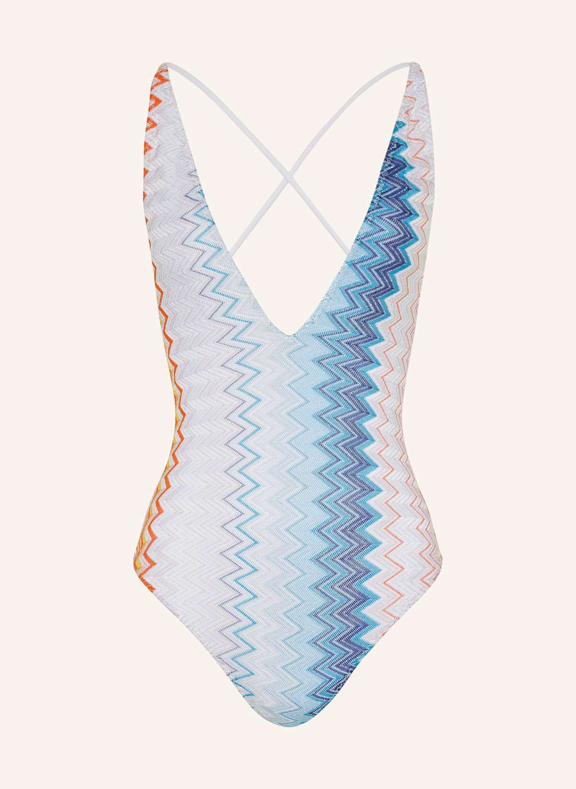 Missoni Badeanzug Mit Glitzergarn weiss Missoni Badeanzug Mit Glitzergarn weiss von Missoni