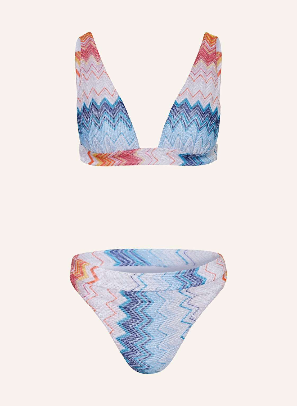 Missoni Bralette-Bikini Mit Glitzergan weiss von Missoni