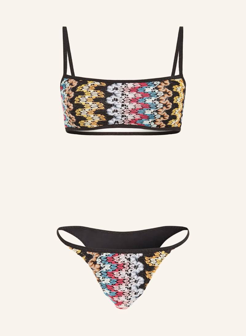 Missoni Bustier-Bikini Mit Glitzergarn schwarz von Missoni