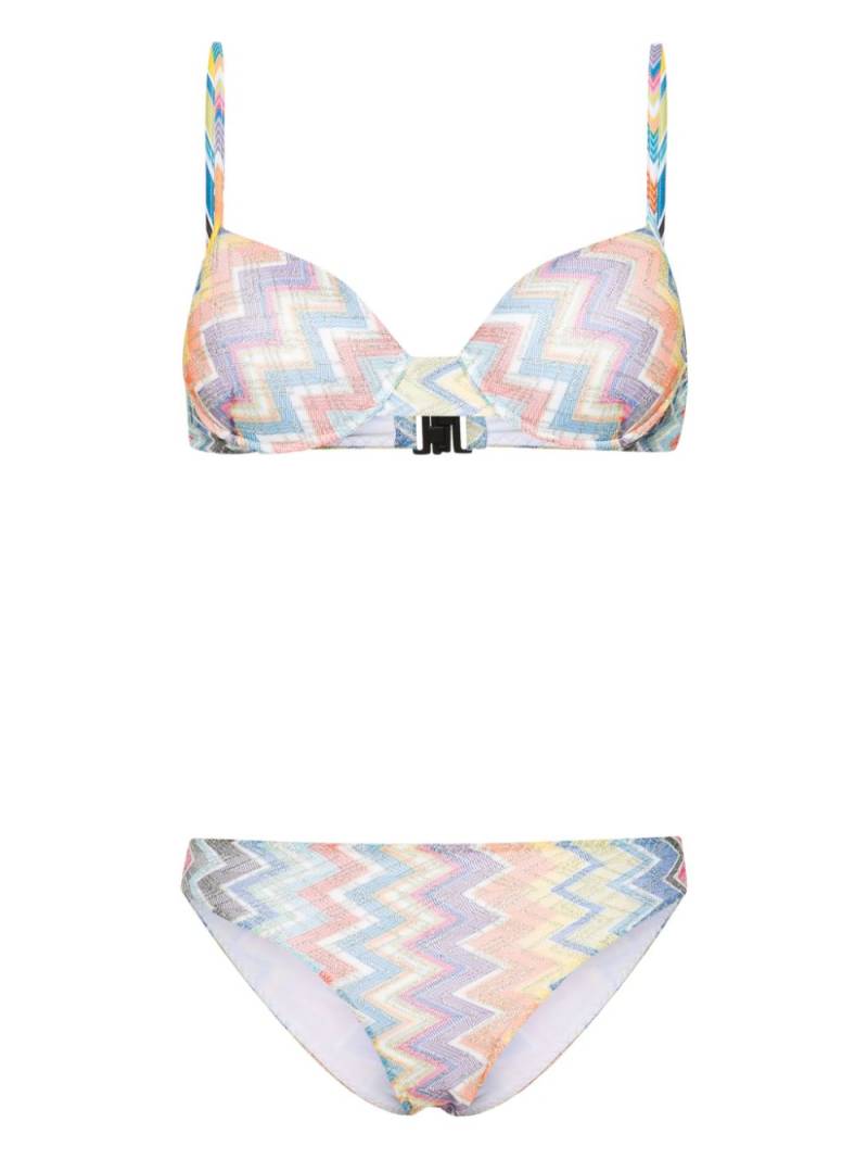 Missoni Carioca Micro Chevron bikini set - White von Missoni