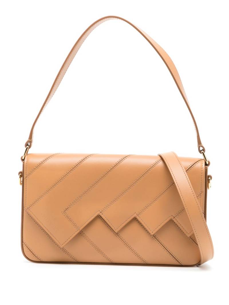 Missoni Flap Wave leather shoulder bag - Brown von Missoni