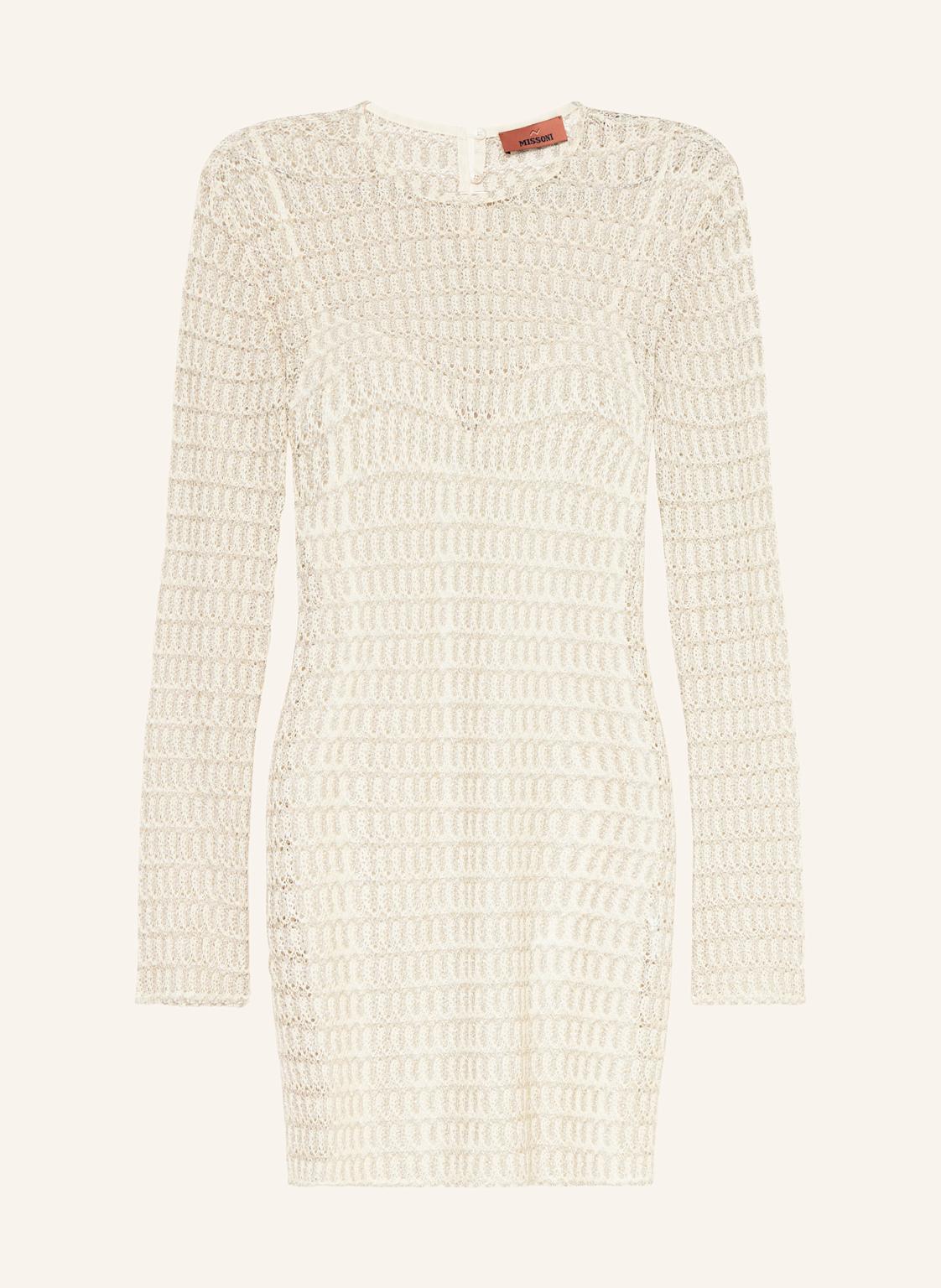 Missoni Häkelkleid Mit Glitzergarn beige von Missoni
