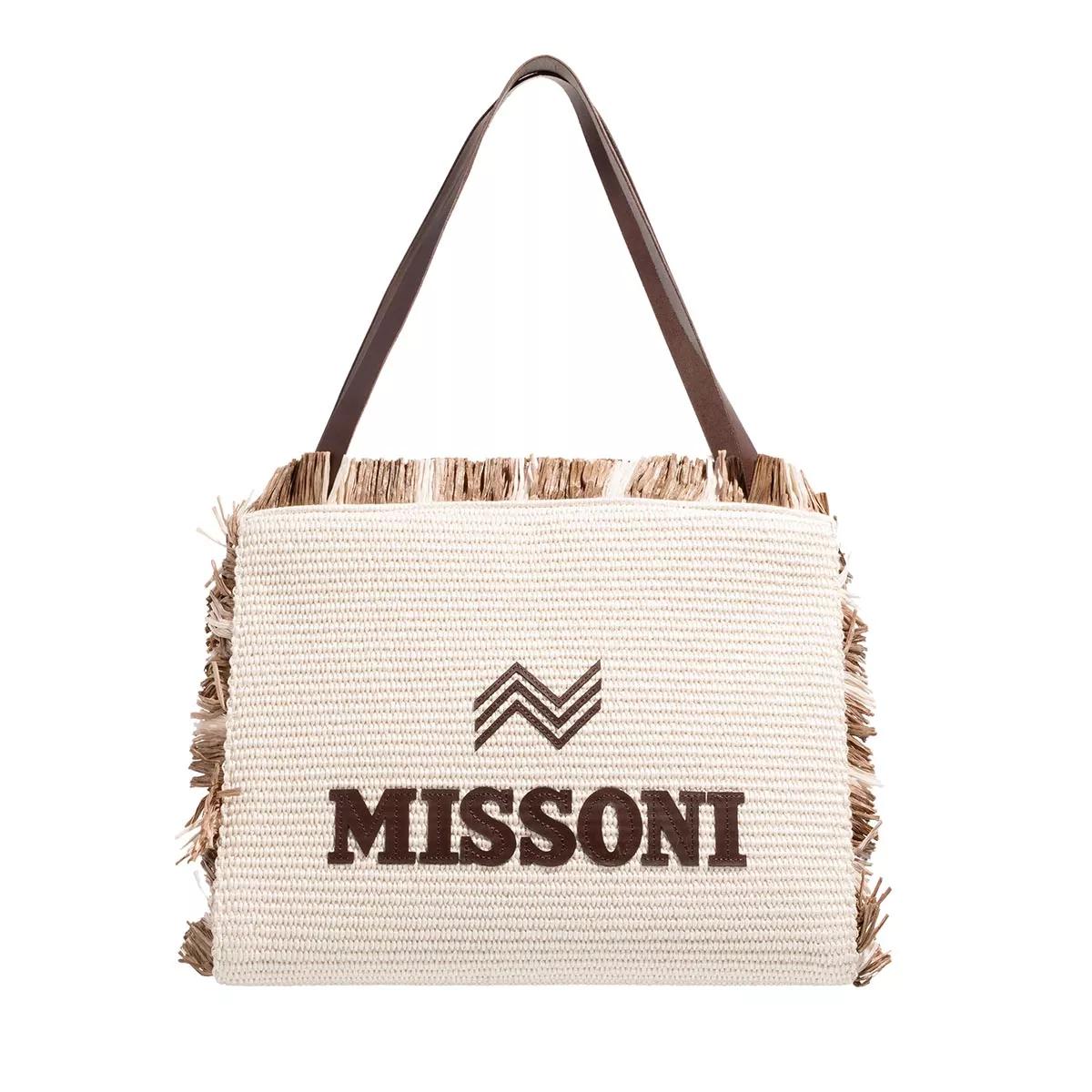 Missoni Henkeltasche - MI10006E Tote Medium - Gr. unisize - in Beige - für Damen von Missoni