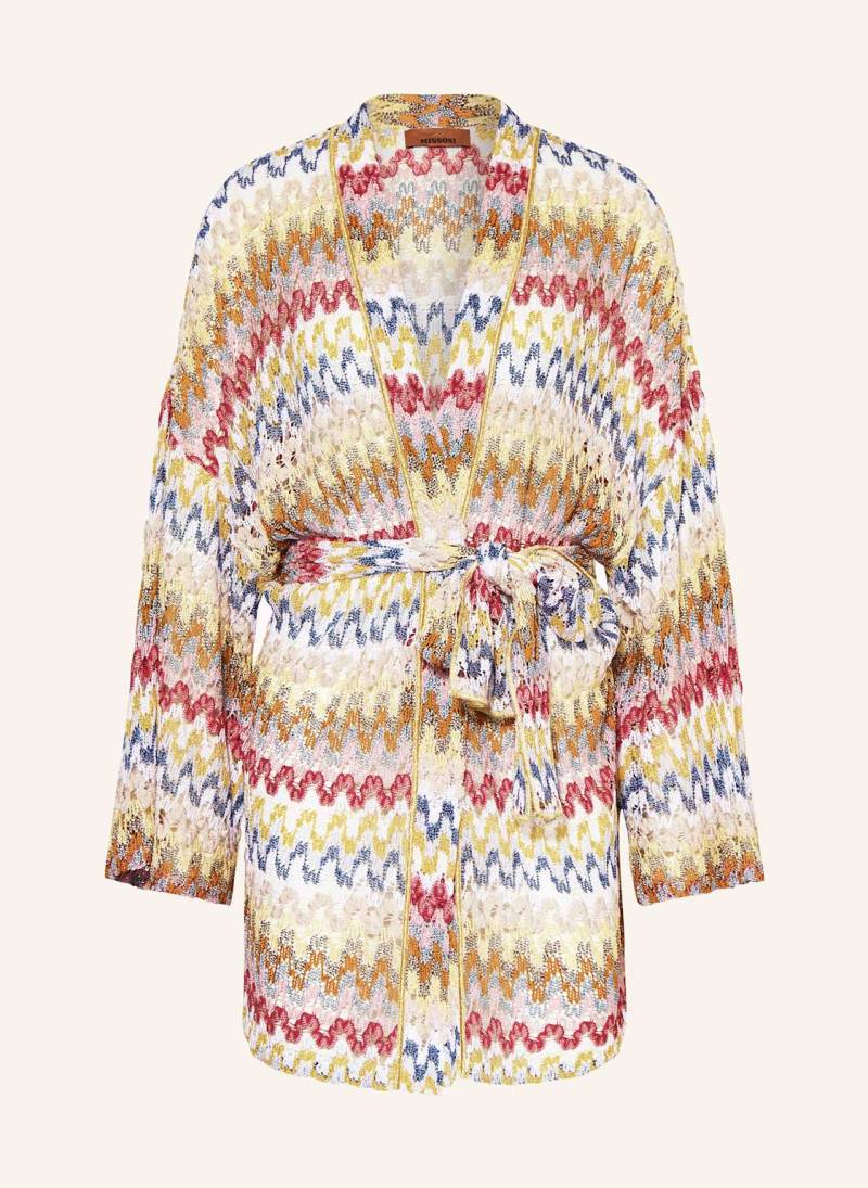 Missoni Kimono Mit Glitzergarn pink von Missoni