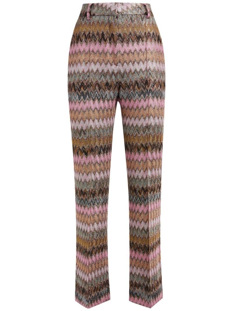 Missoni Metallic finish trousers - Pink von Missoni