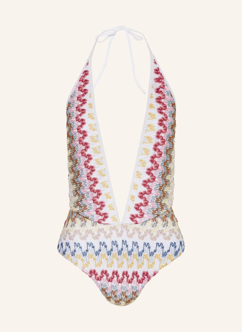 Missoni Neckholder-Badeanzug Mit Glitzergarn pink von Missoni