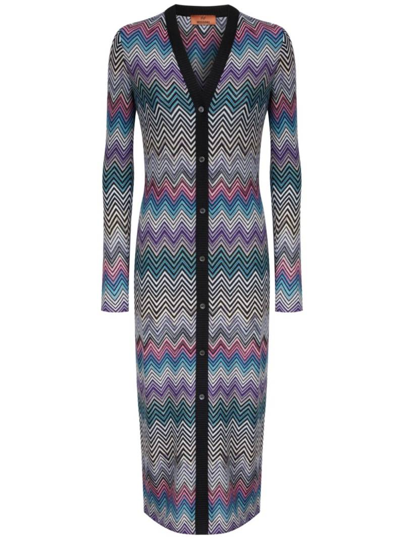 Missoni Patterned knitted coat - Black von Missoni