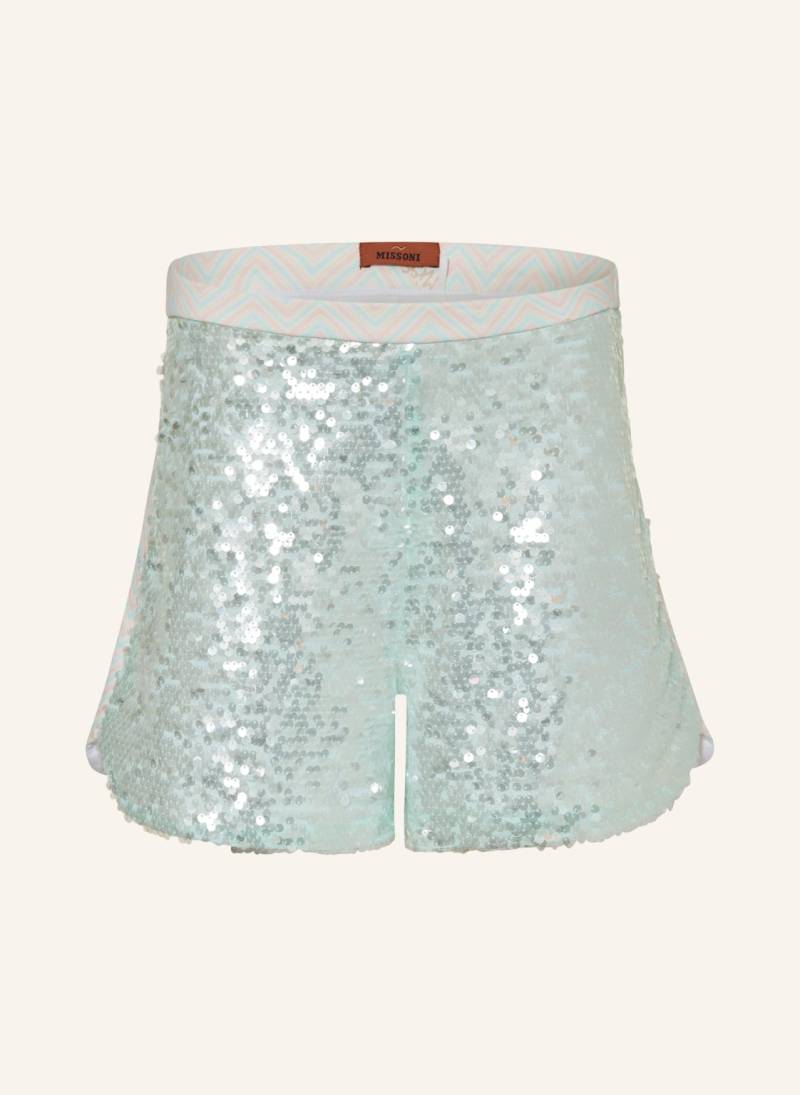 Missoni Shorts Mit Pailletten gruen von Missoni