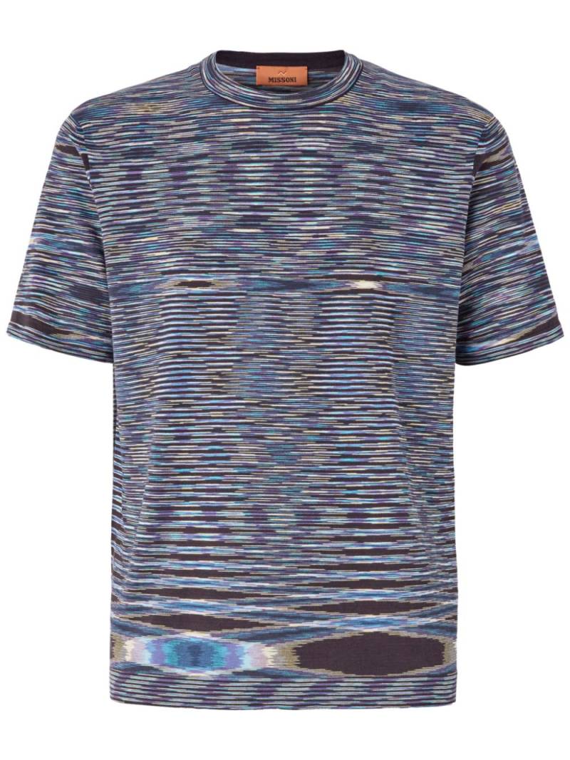 Missoni Slub cotton T-shirt - Blue von Missoni