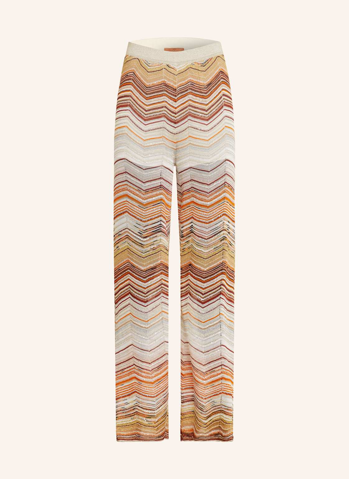 Missoni Strickhose Mit Glitzergarn Und Pailletten rosa Missoni Strickhose Mit Glitzergarn Und Pailletten rosa von Missoni