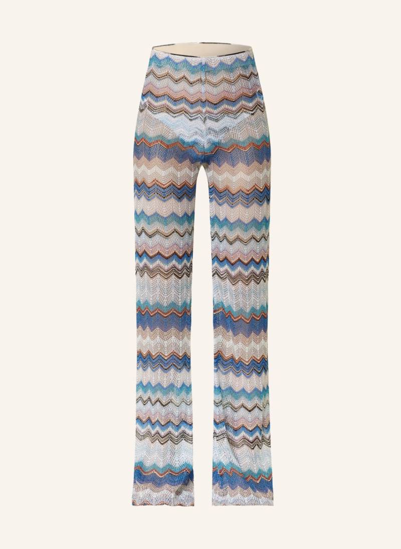 Missoni Strickhose Mit Glitzergarn blau von Missoni