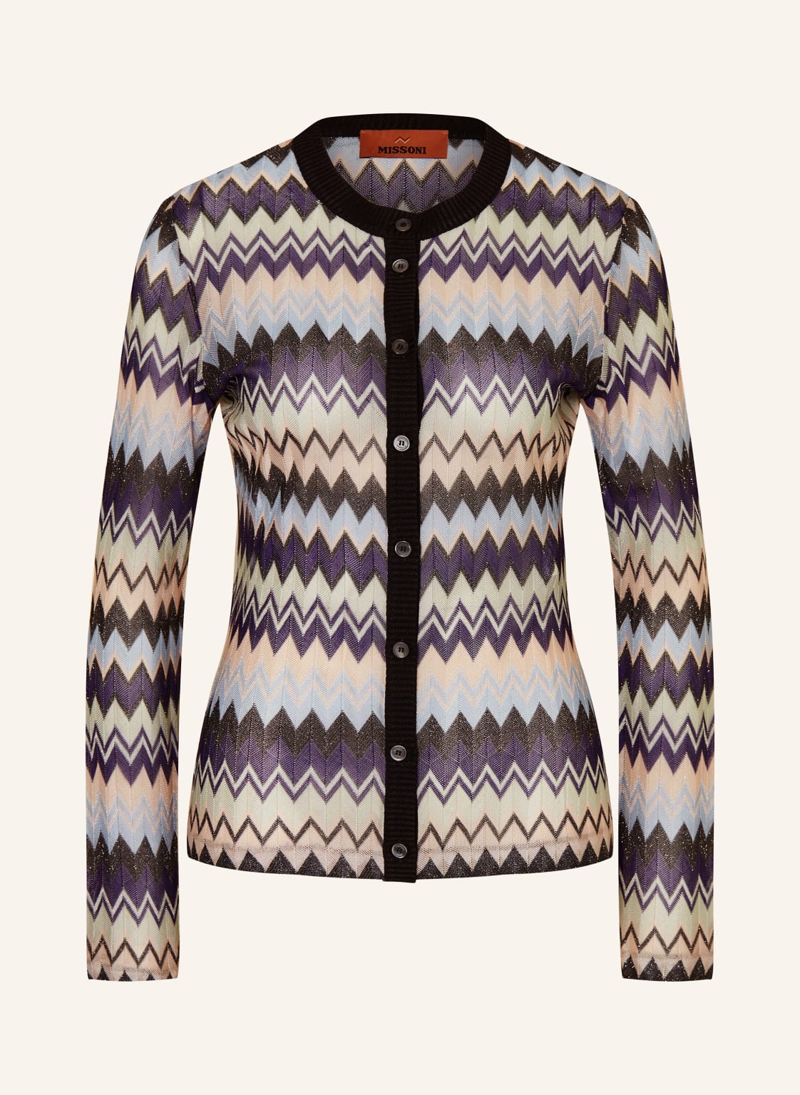 Missoni Strickjacke Mit Glitzergarn lila von Missoni